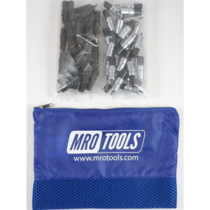 KK3S50-6 Set of 25 5/32'' & 25 3/32'' Extra Short Cleco Fasteners w/ Mesh Carry Bag