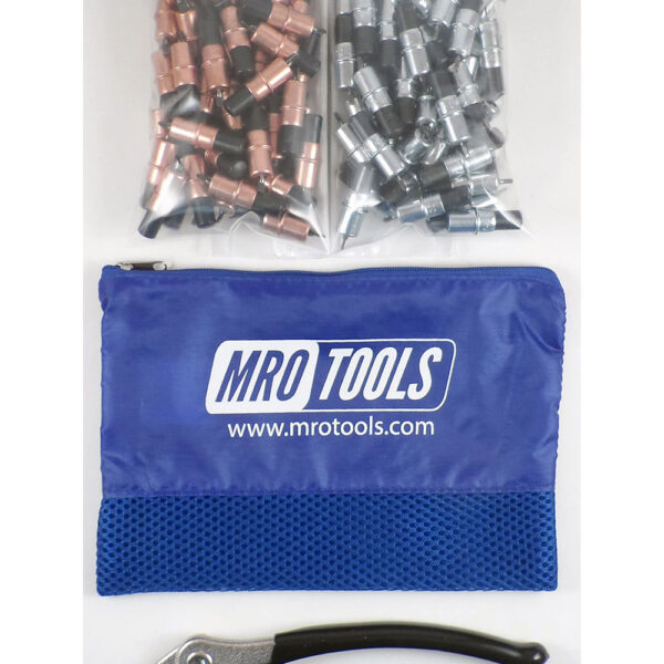 KK4S100-3 Set of 50 1/8 & 50 3/32 Extra Short Cleco Fasteners w/ Mesh Carry Bag