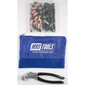 KK4S50-2 Set of 25 1/8'' & 25 5/32'' Extra Short Cleco Fasteners w/ Mesh Carry Bag