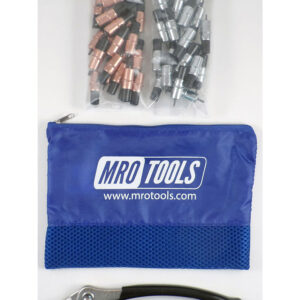 KK4S50-3 Set of 25 1/8'' & 25 3/32'' Extra Short Cleco Fasteners w/ Mesh Carry Bag