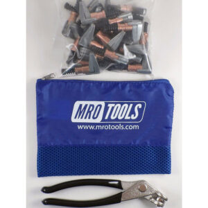 KSG2S25P 1/2 x 1 Cleco Side-Grip Clamps (Set of 25) + Cleco Pliers w/ Carry Bag