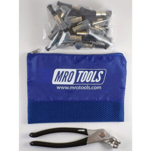 KSG3S25P 3/4 x 1/2 Cleco Side-Grip Clamps (Set of 25) + Cleco Pliers w/Carry Bag