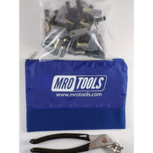 KSG4S25P 3/4 x 1 Cleco Side-Grip Clamps (Set of 25) + Cleco Pliers w/Carry Bag