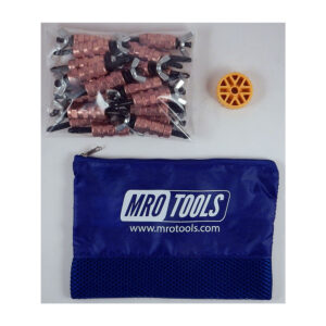 KWN1S25-1/4 Set of 25 1/4 Standard Wing-Nut Cleco Fasteners w/ HBHT Tool & Carry Bag