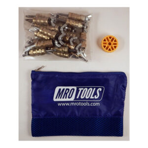 KWN1S25-3/16 Set of 25 3/16 Standard Wing-Nut Cleco Fasteners w/ HBHT Tool & Carry Bag