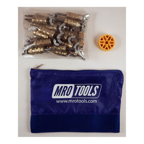 KWN1S25-3/16 Set of 25 3/16 Standard Wing-Nut Cleco Fasteners w/ HBHT Tool & Carry Bag