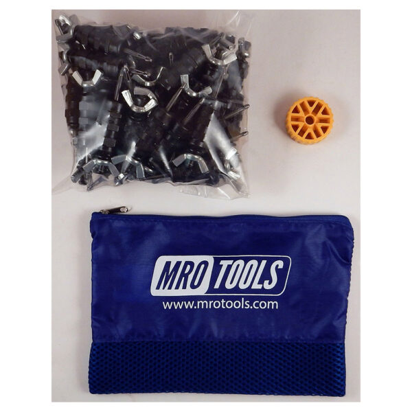 KWN1S50-5/32 Set of 50 5/32 Standard Wing-Nut Cleco Fasteners w/ HBHT Tool & Carry Bag