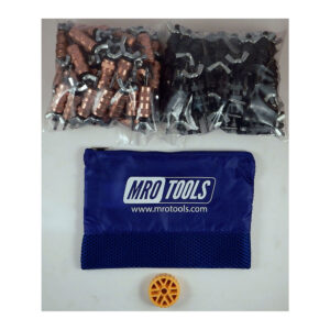KWN4S100-2 Set of 50 1/8'' & 50 5/32'' Standard Wing-Nut Cleco Fastener w/ HBHT Tool & Carry Bag
