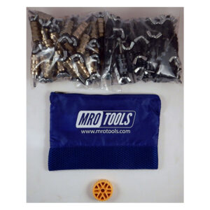 KWN4S100-4 Set of 50 3/16'' & 50 5/32'' Standard Wing-Nut Cleco Fastener w/ HBHT Tool & Carry Bag