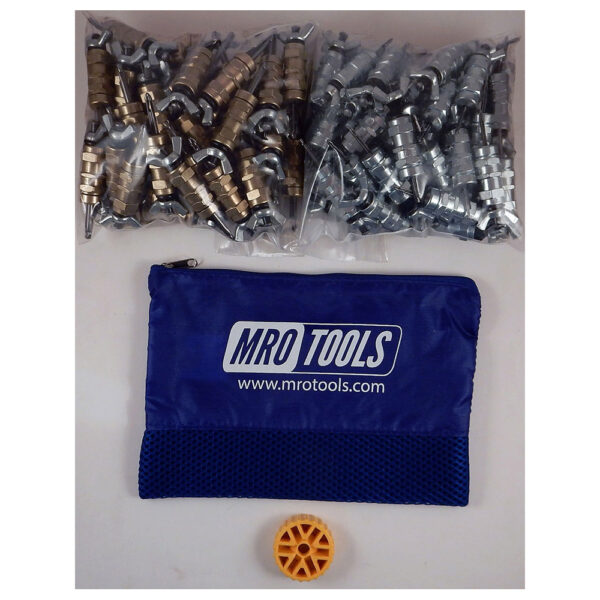 KWN4S100-5 Set of 50 3/16'' & 50 3/32'' Standard Wing-Nut Cleco Fastener w/ HBHT Tool & Carry Bag