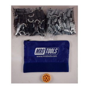 KWN4S100-6 Set of 50 5/32'' & 50 3/32'' Standard Wing-Nut Cleco Fastener w/ HBHT Tool & Carry Bag
