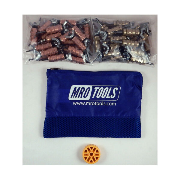 KWN4S50-1 Set of 25 1/8'' & 25 3/16'' Standard Wing-Nut Cleco Fastener w/ HBHT Tool & Carry Bag