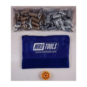 KWN4S50-5 Set of 25 3/16'' & 25 3/32'' Standard Wing-Nut Cleco Fastener w/ HBHT Tool & Carry Bag