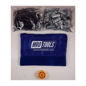 KWN4S50-6 Set of 25 5/32'' & 25 3/32'' Standard Wing-Nut Cleco Fastener w/ HBHT Tool & Carry Bag