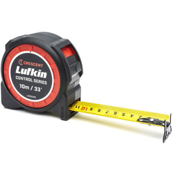 Lufkin L1035CME-02 1-3/16'' x 10m/33' Control Series Yellow Clad Tape Measure