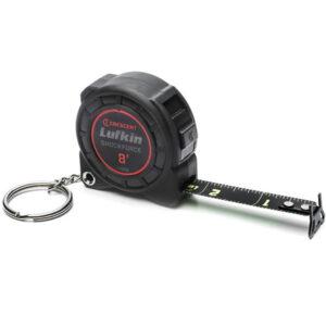 Lufkin L1108BC 1/2'' x 8' Shockforce Nite Eye Keychain Tape Measure, Carded