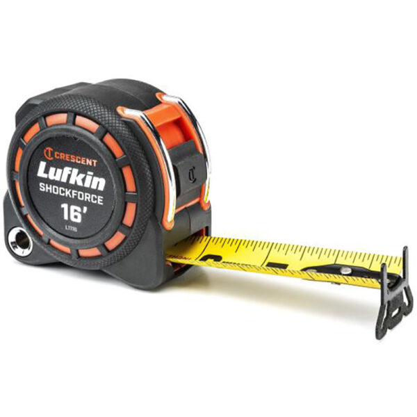 Lufkin L1116-02 1-3/16'' x 16' Shockforce G1 Dual Sided Tape Measure
