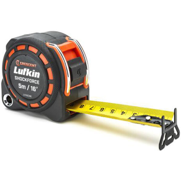 Lufkin L1116CME-02 1-3/16'' x 5m/16' Shockforce G1 Dual Sided Tape Measure