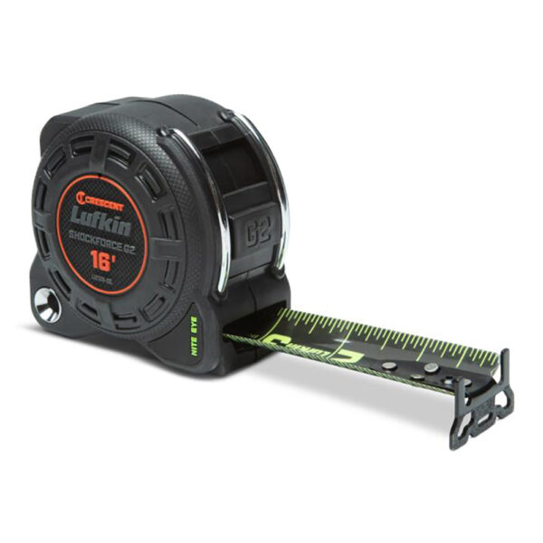 Lufkin L1216B-02 1-1/4'' x 16' Shockforce Nite Eye G2 Tape Measure