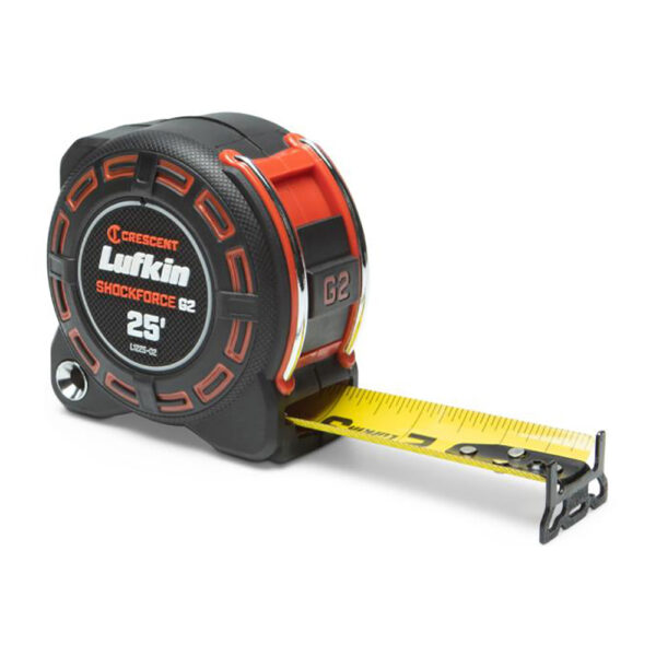 Lufkin L1225-02 1-1/4'' x 25' Shockforce G2 Tape Measure