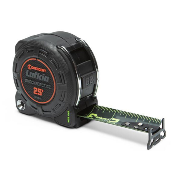 Lufkin L1225B-02 1-1/4'' x 25' Shockforce Nite Eye G2 Tape Measure