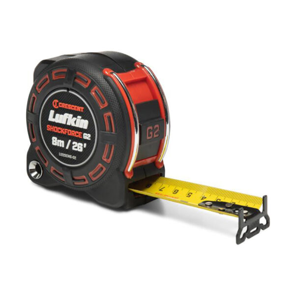 Lufkin L1225CME-02 1-1/4'' x 8m/26' Shockforce G2 Tape Measure