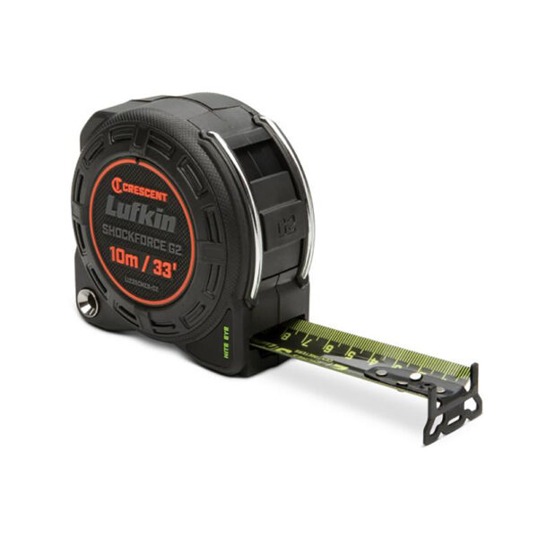Lufkin L1235CMEB-02 1-1/4'' x 10m/33' Shockforce Nite Eye G2 Tape Measure