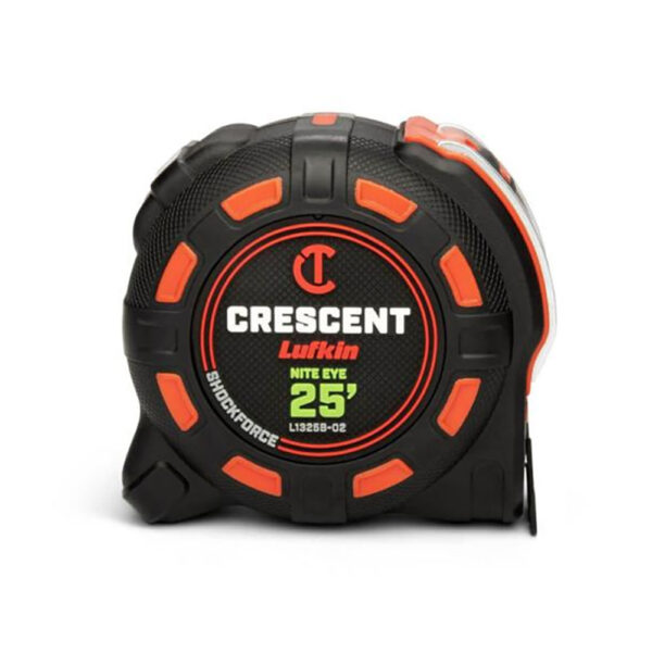 Lufkin L1325B-02 1-1/4'' x 25' SHOCKFORCE NITE EYE Tape Measure