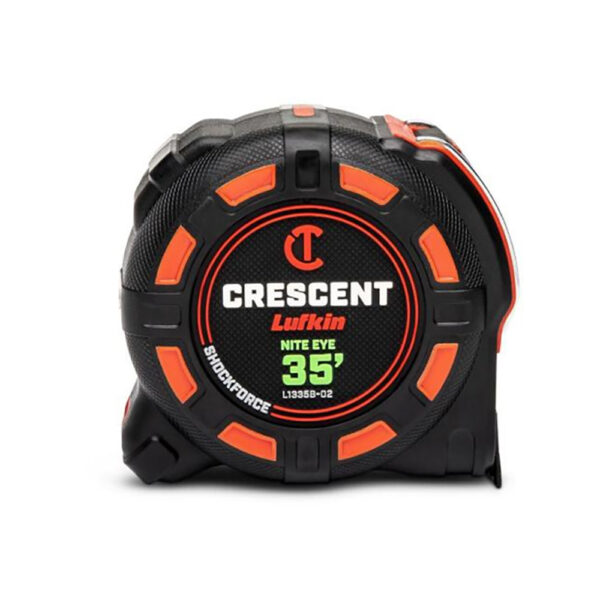 Lufkin L1335B-02 1-1/4'' x 35' SHOCKFORCE NITE EYE Tape Measure