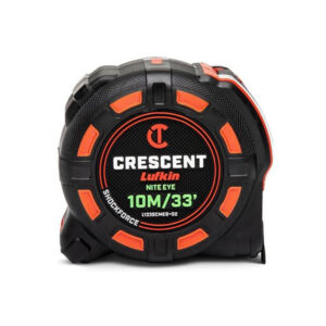Lufkin L1335CMEB-02 1-1/4'' x 10m/33' SHOCKFORCE NITE EYE Tape Measure