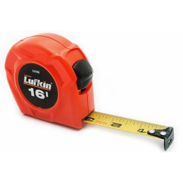 Lufkin L616N 3/4'' x 16' Yellow Clad Power Return Tape Measure