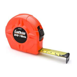 Lufkin L625CME 1''/25mm x 26'/8m SAE/Metric Hi-Viz Orange Power Return Tape Measure