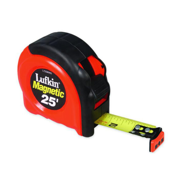 Lufkin L725MAG 1'' x 25' 700 Series Magnetic Yellow Clad Tape Measure