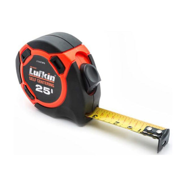 Lufkin L725SCTMPN 1'' x 25' Self-Centering Yellow Clad Tape Measure