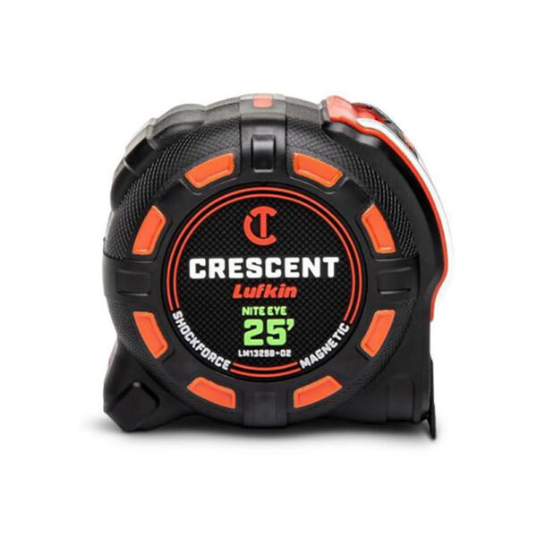 Lufkin LM1325B-02 1-1/4'' x 25' SHOCKFORCE NITE EYE Magnetic Tape Measure