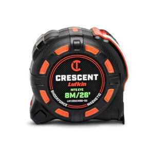 Lufkin LM1325CMEB-02 1-1/4'' x 8m/26' SHOCKFORCE NITE EYE Magnetic Tape Measure