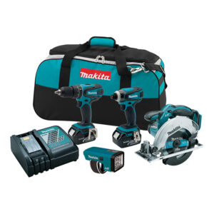 LXT437 Makita 18V LXT Lithium-Ion Cordless 4PC Combo Kit