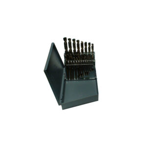COJO21F Omega 21PC Jobber Drill Bit Set, Cobalt Steel, 1/16 - 3/8 (1/64 Increments)
