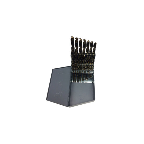 COJO29F Omega 29PC Jobber Drill Bit Set, Cobalt Steel, 1/16 - 1/2 (1/64 Increments)