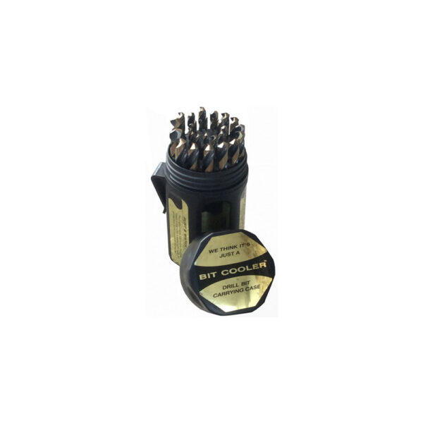 COJO29FP Omega 29PC Jobber Drill Bit Set, Cobalt Steel, Plastic Case, 1/16 - 1/2 (1/64 Increments)