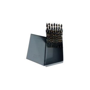 HSJOHD26L Omega 26PC Jobber Drill Bit Set, HSS Black and Gold, A - Z (Letter Sizes)