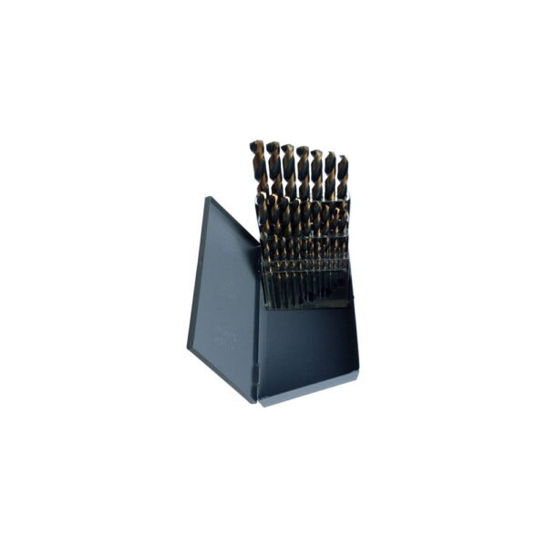 HSJOHD29F Omega 29PC Jobber Drill Bit Set, HSS Black and Gold, 1/16 - 1/2 (1/64 Increments)