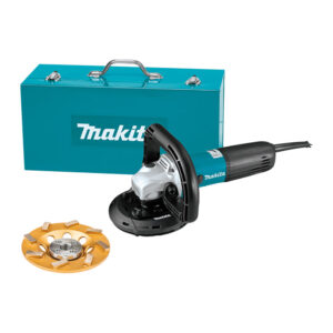 PC5010CX1 Makita 5'' SJS II Compact Concrete Planer with Dust Extraction Shroud and Diamond Cup Wheel