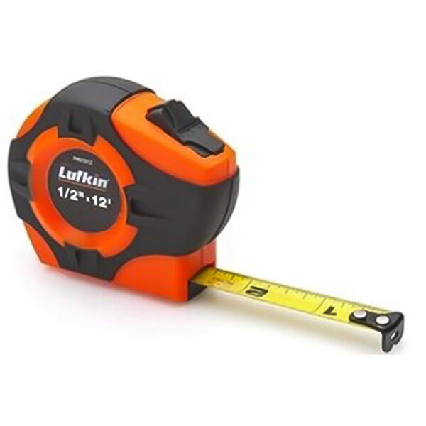 Lufkin PHV1012N 1/2'' x 12' P1000 Series Yellow Clad A1 Blade Power Return Tape Measure