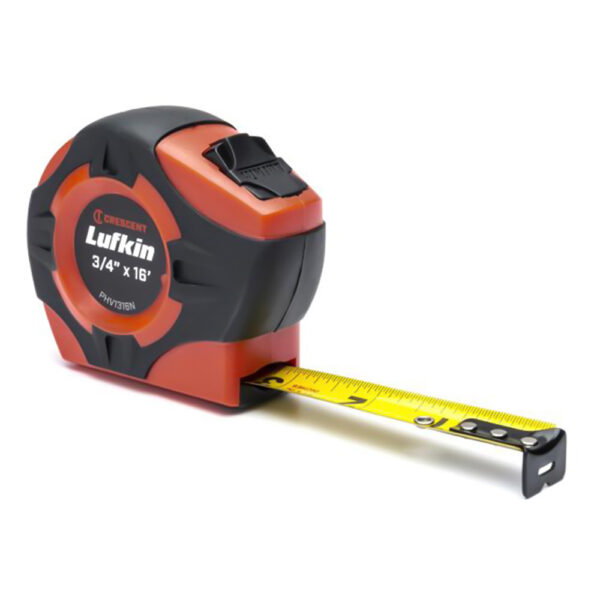 Lufkin PHV1316N 3/4'' x 16' P1000 Series Yellow Clad A2 Blade Power Return Tape Measure