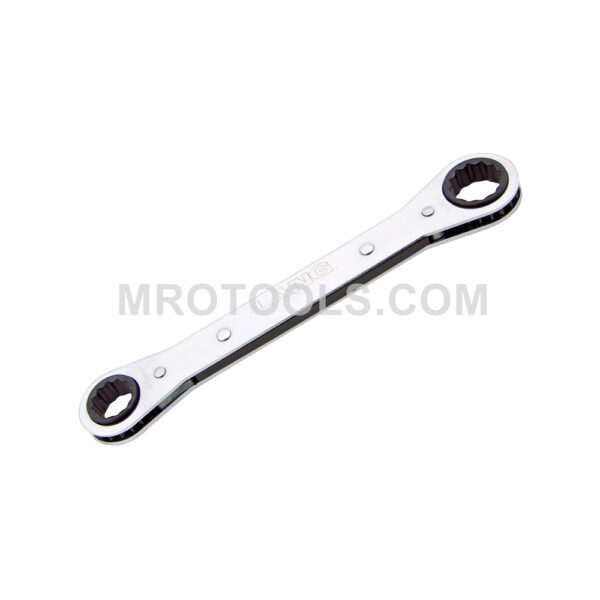 Lang RB-810DH Flat Ratcheting Box Wrench, 12 Point, SAE