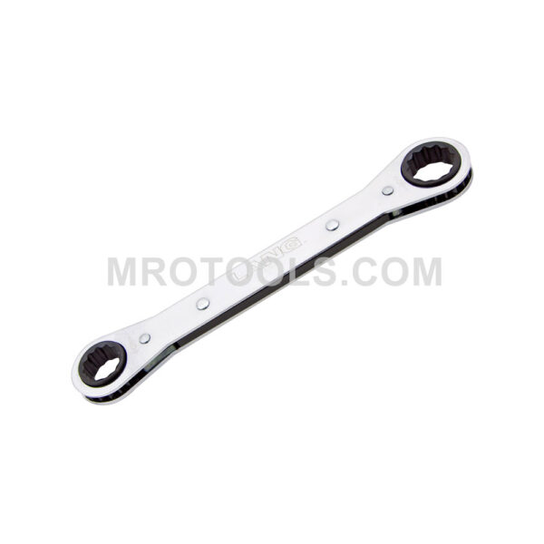Lang RBM-1213DH Flat Ratcheting Box Wrench, 12 Point, Metric