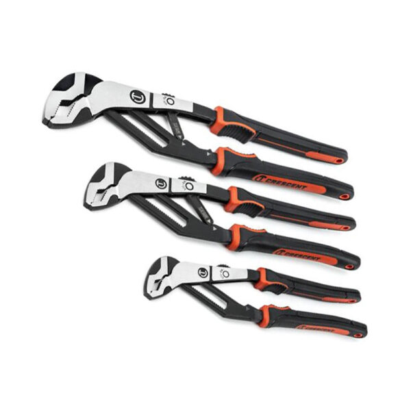 RTABCGSET3 Crescent 3PC Z2 Auto-Bite Tongue & Groove Plier Set