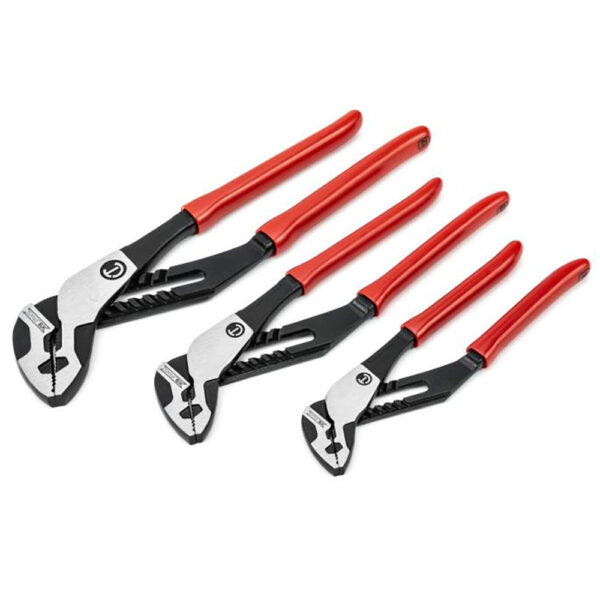 RTZ2SET3 Crescent 3PC Z2 K9 Straight Jaw Dipped Handle Tongue and Groove Plier Set