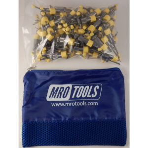SEL2S100-1/8 No-Mar 1/8'' Skin Pins 100 Piece Kit w/ Carry Bag
